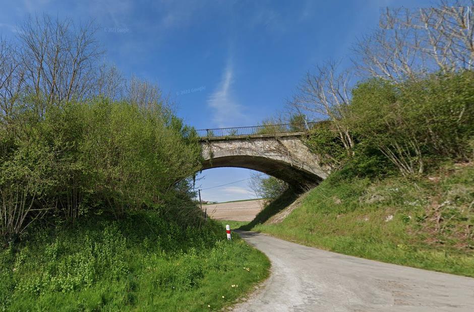 Coudray au perche pont rail 1